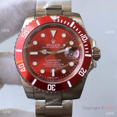 High Quality Rolex Submariner Date 40mm Watch: Red Face Rolex Replica watch